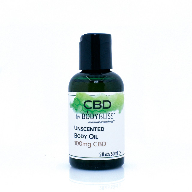 CBD Unscented Massage Oil with 100 mg CBD